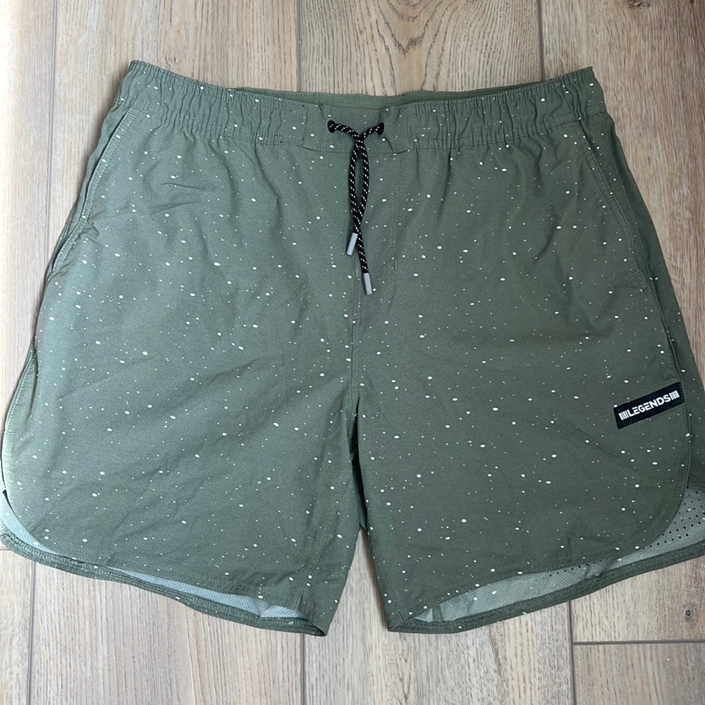 Legends Green Speckled Luka Shorts